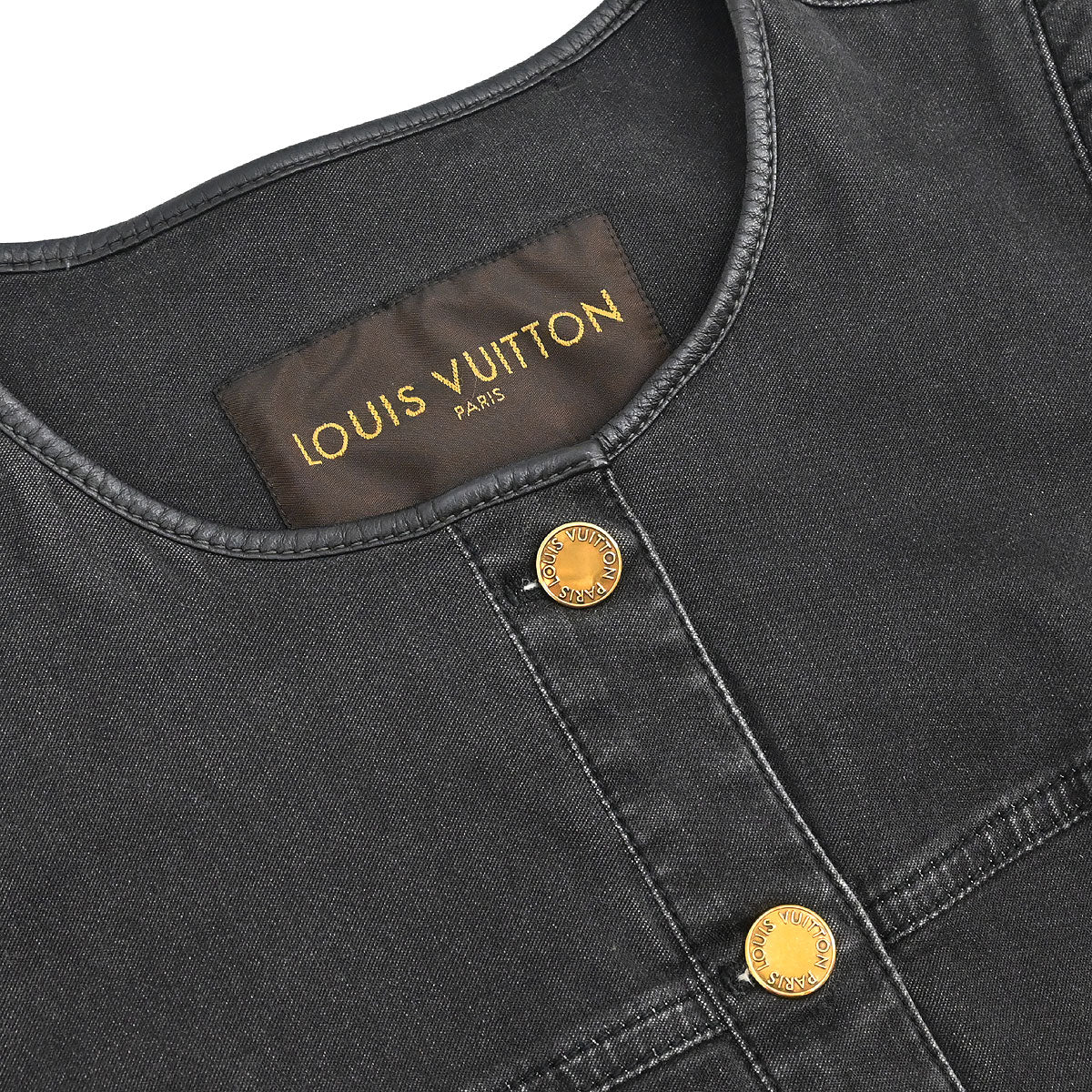 Louis Vuitton 2011 Collarless Jacket Black #38