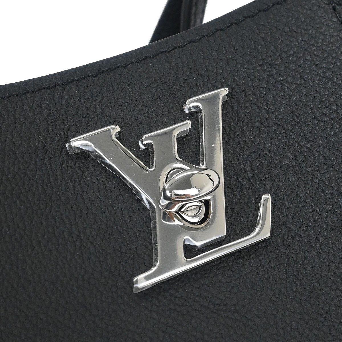 Louis Vuitton Black Lockme Cabas Tote Bag M42291