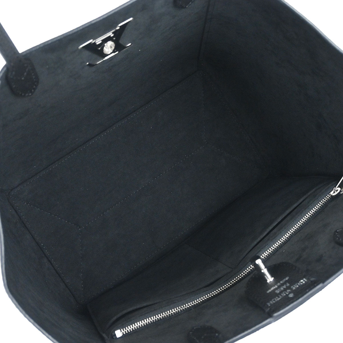 Louis Vuitton Black Lockme Cabas Tote Bag M42291