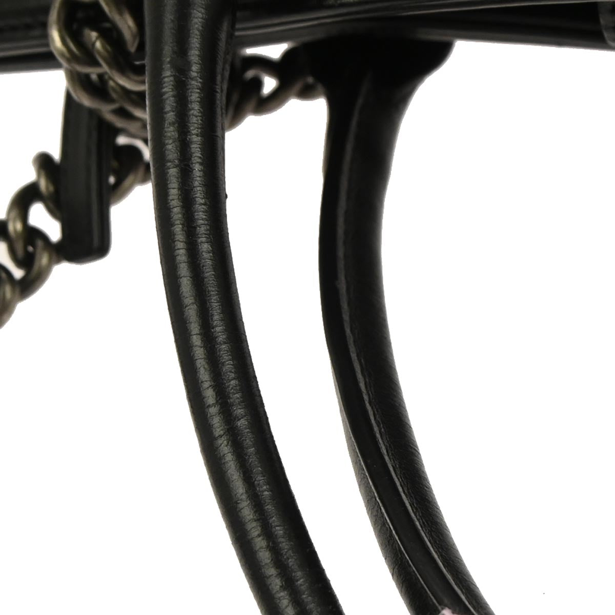 Boy Chanel Black Calfskin Double Stitch ShoulderTote Bag