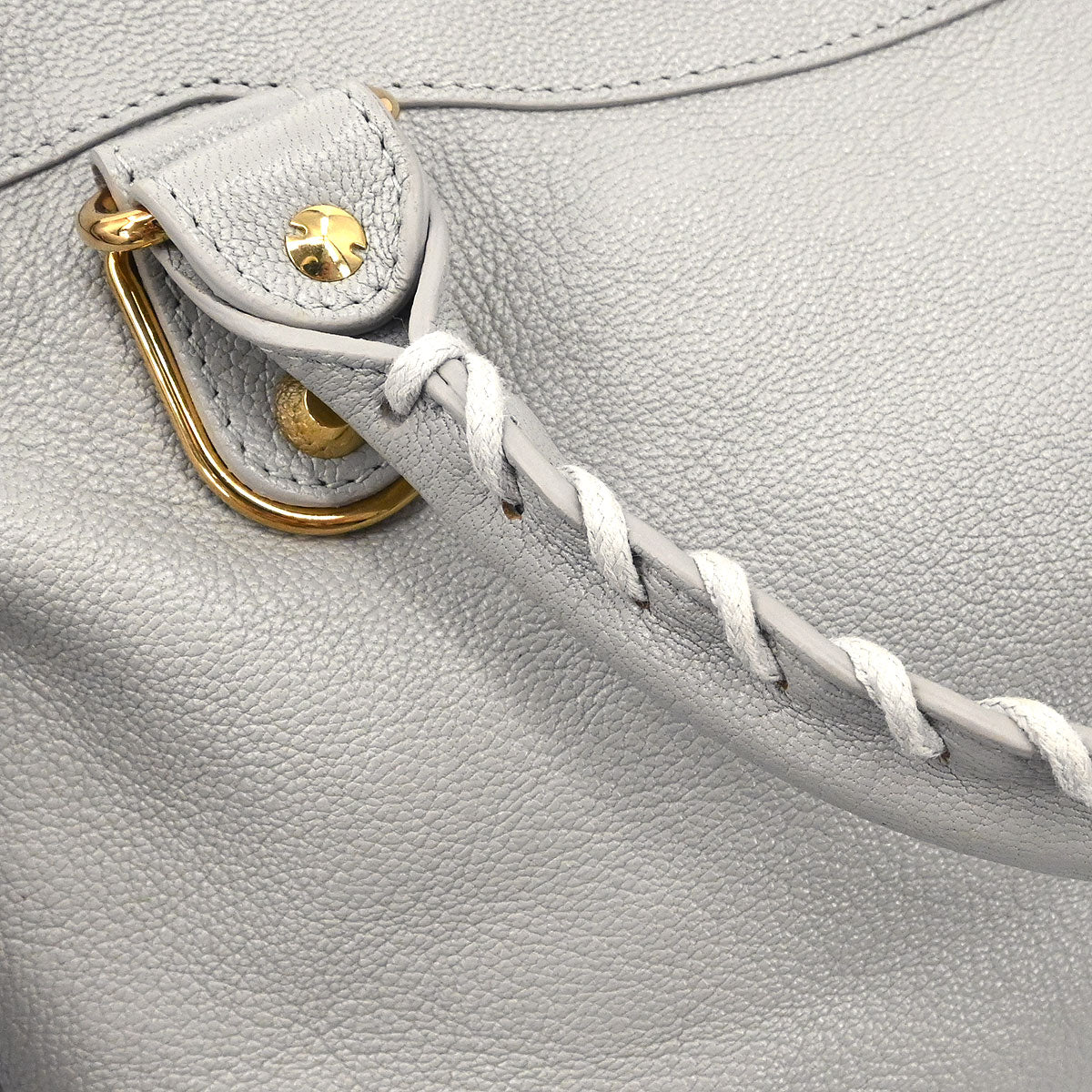 Balenciaga Gray Metallic Edge Classic Town Handbag