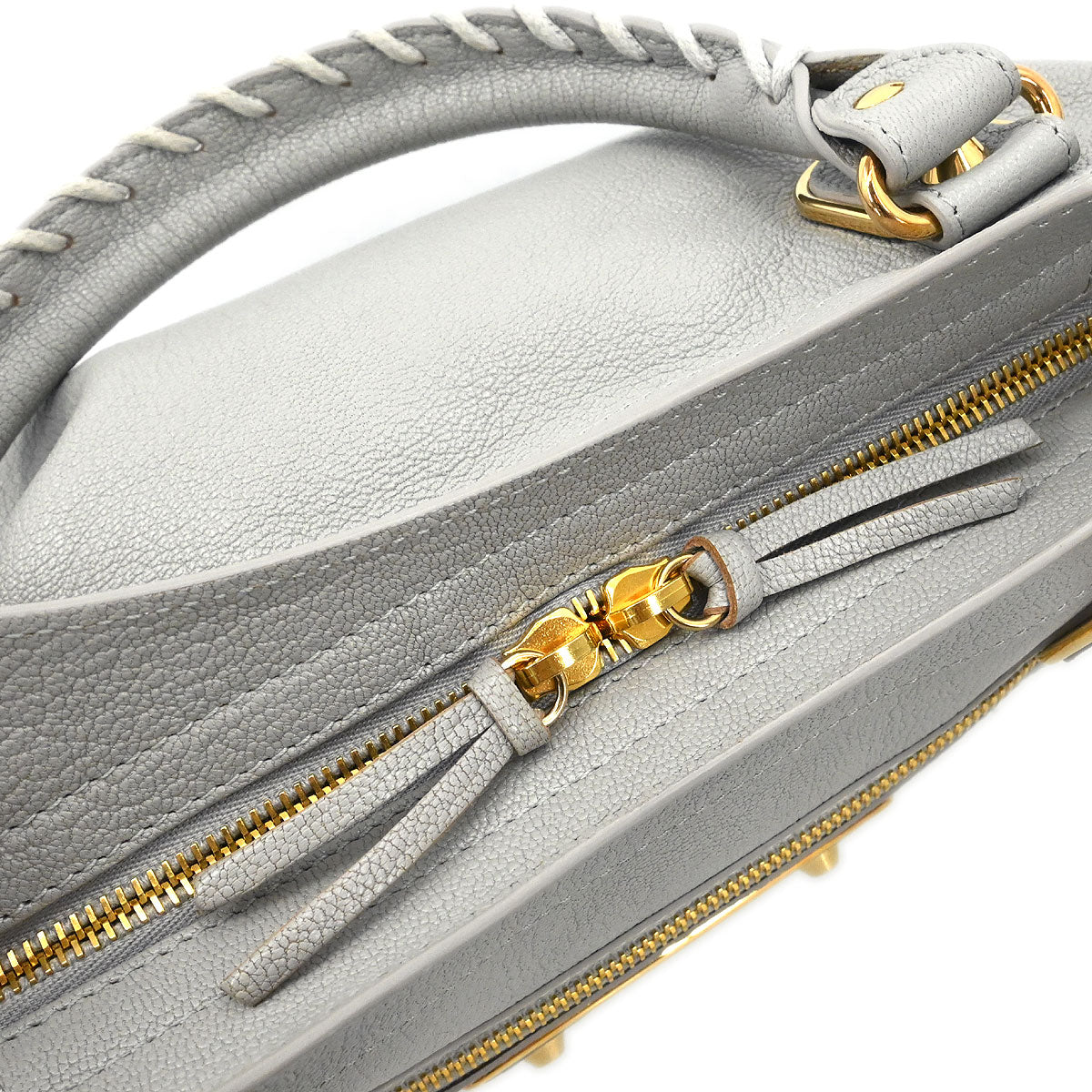 Balenciaga Gray Metallic Edge Classic Town Handbag