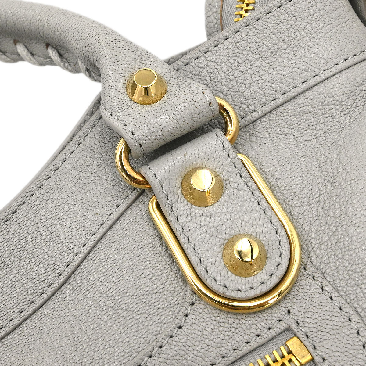 Balenciaga Gray Metallic Edge Classic Town Handbag