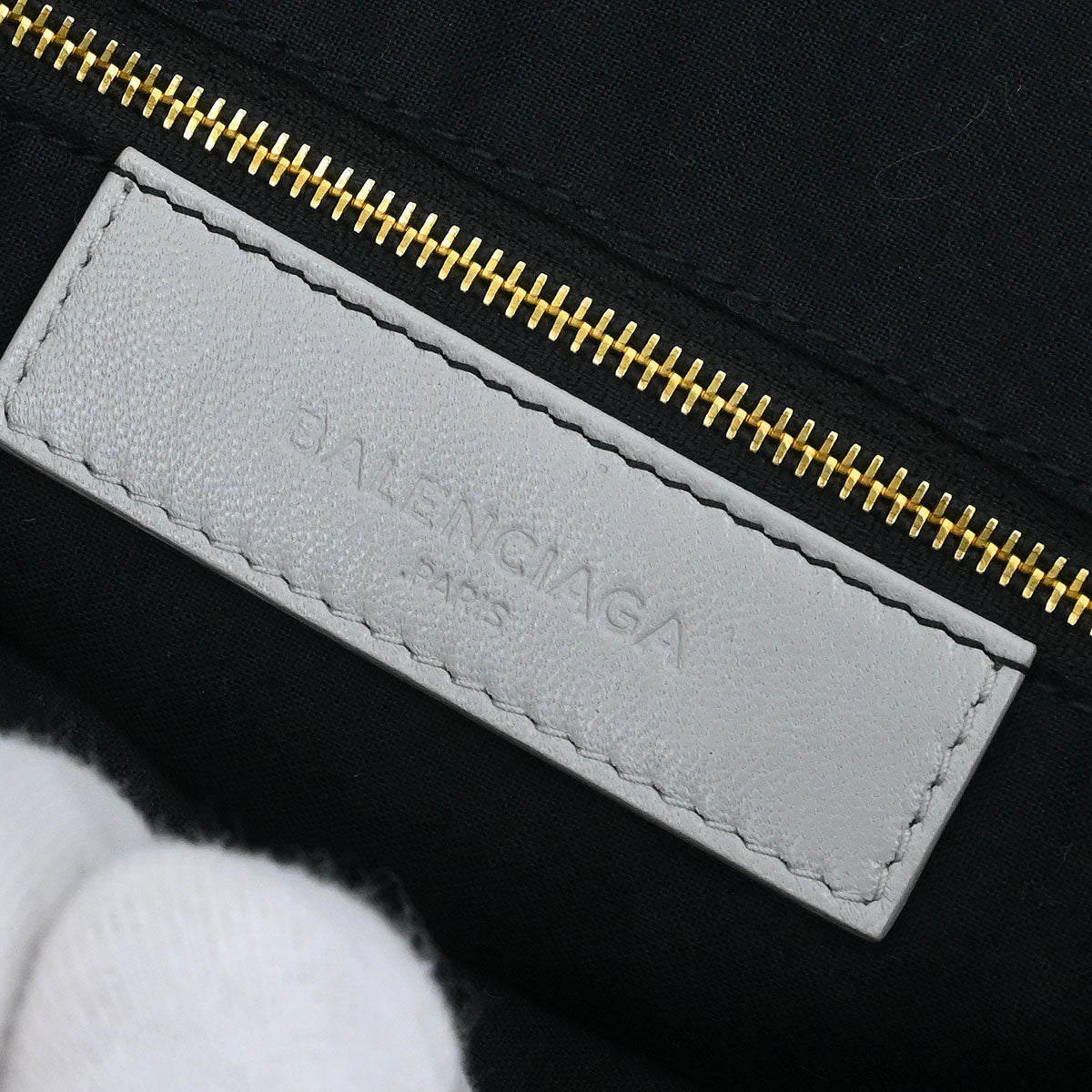 Balenciaga Gray Metallic Edge Classic Town Handbag