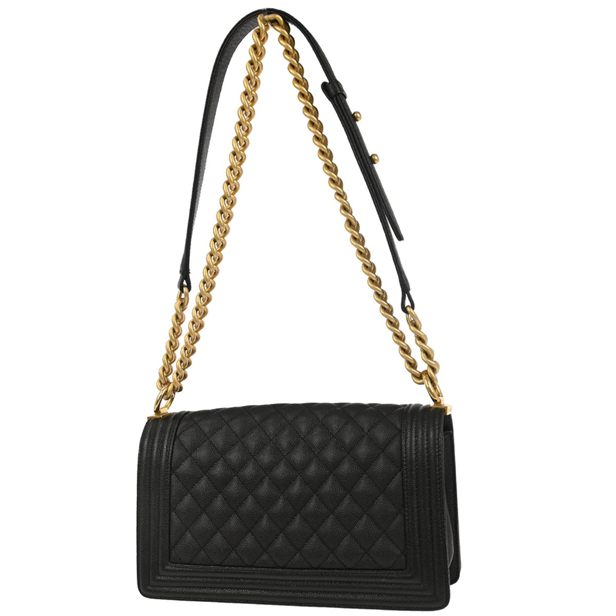 Boy Chanel Black Caviar Medium Shoulder Bag