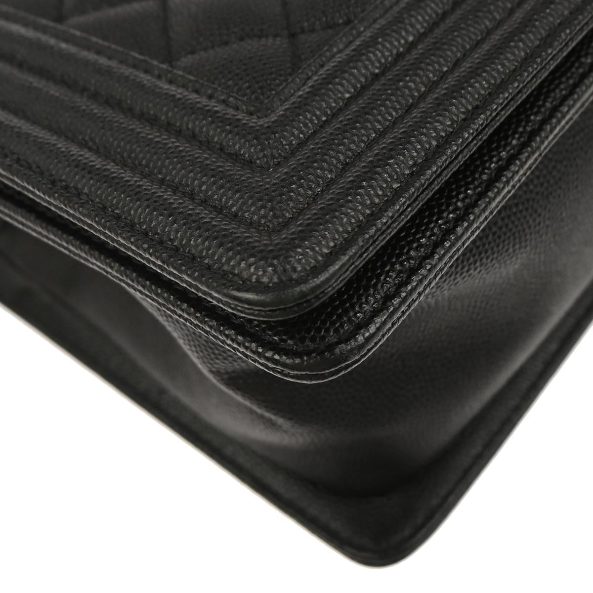 Boy Chanel Black Caviar Medium Shoulder Bag