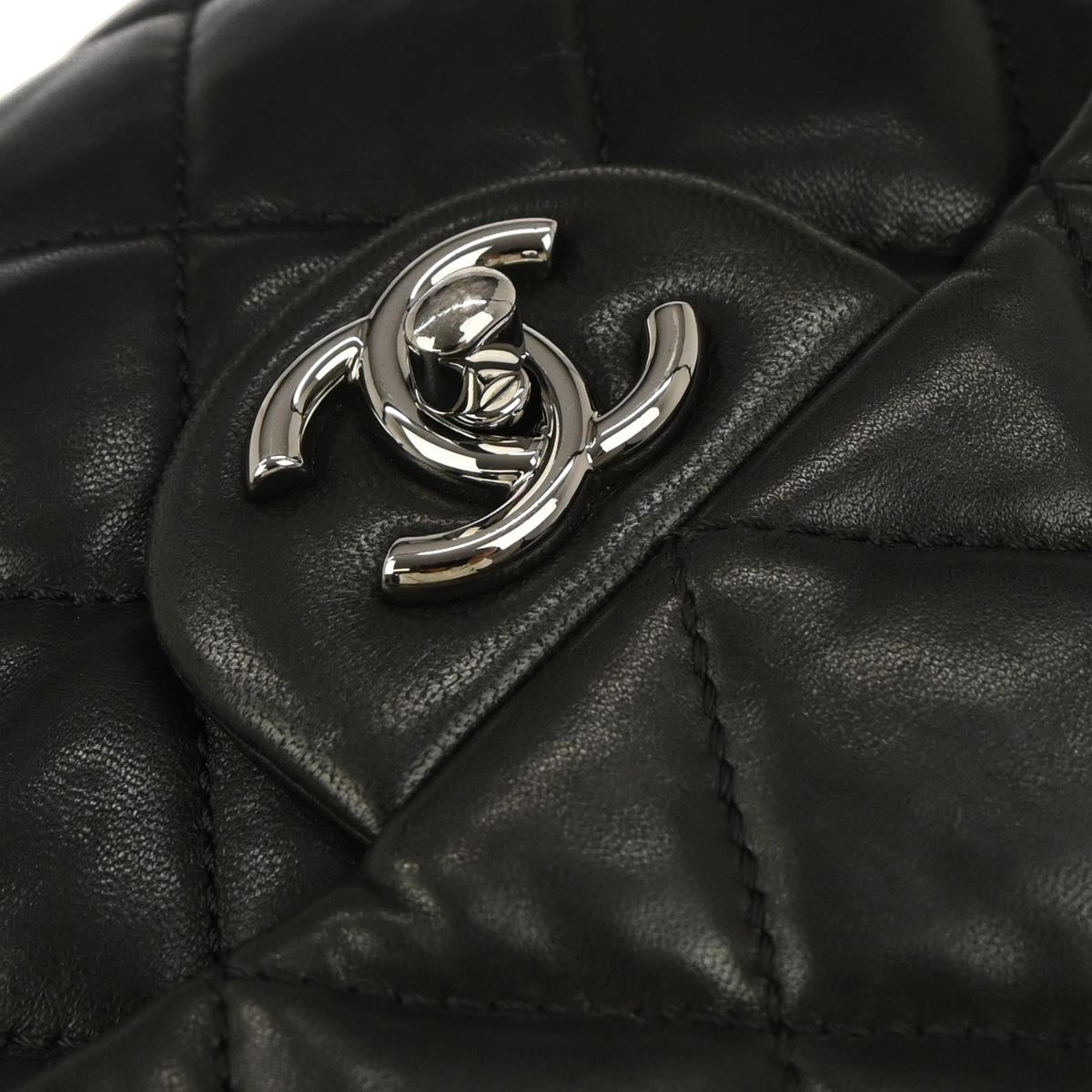 Chanel Black Lambskin Shoulder Bag