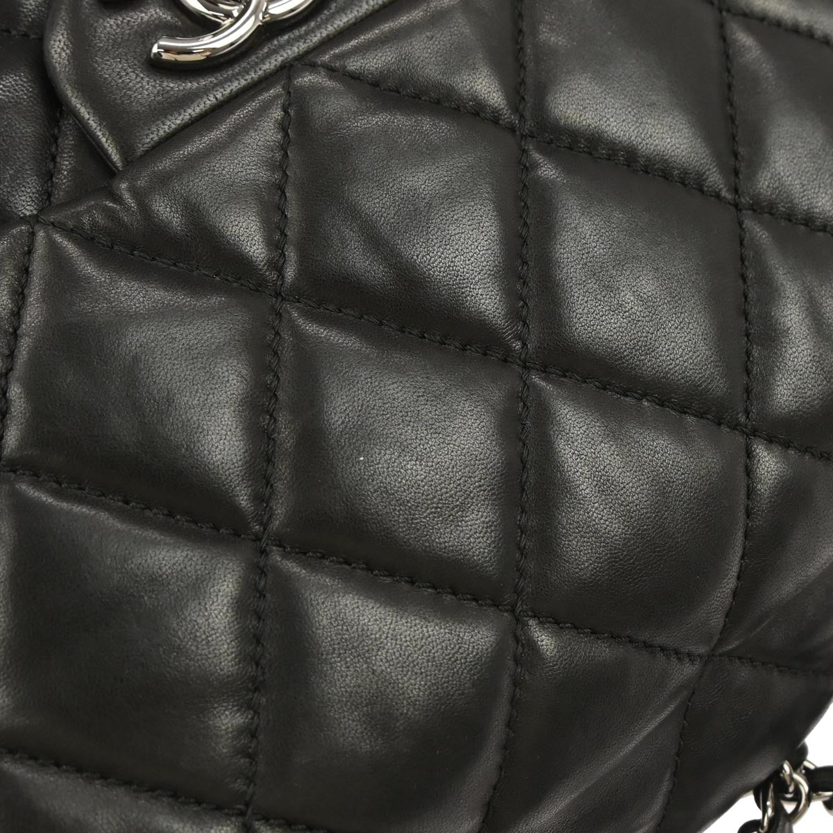 Chanel Black Lambskin Shoulder Bag
