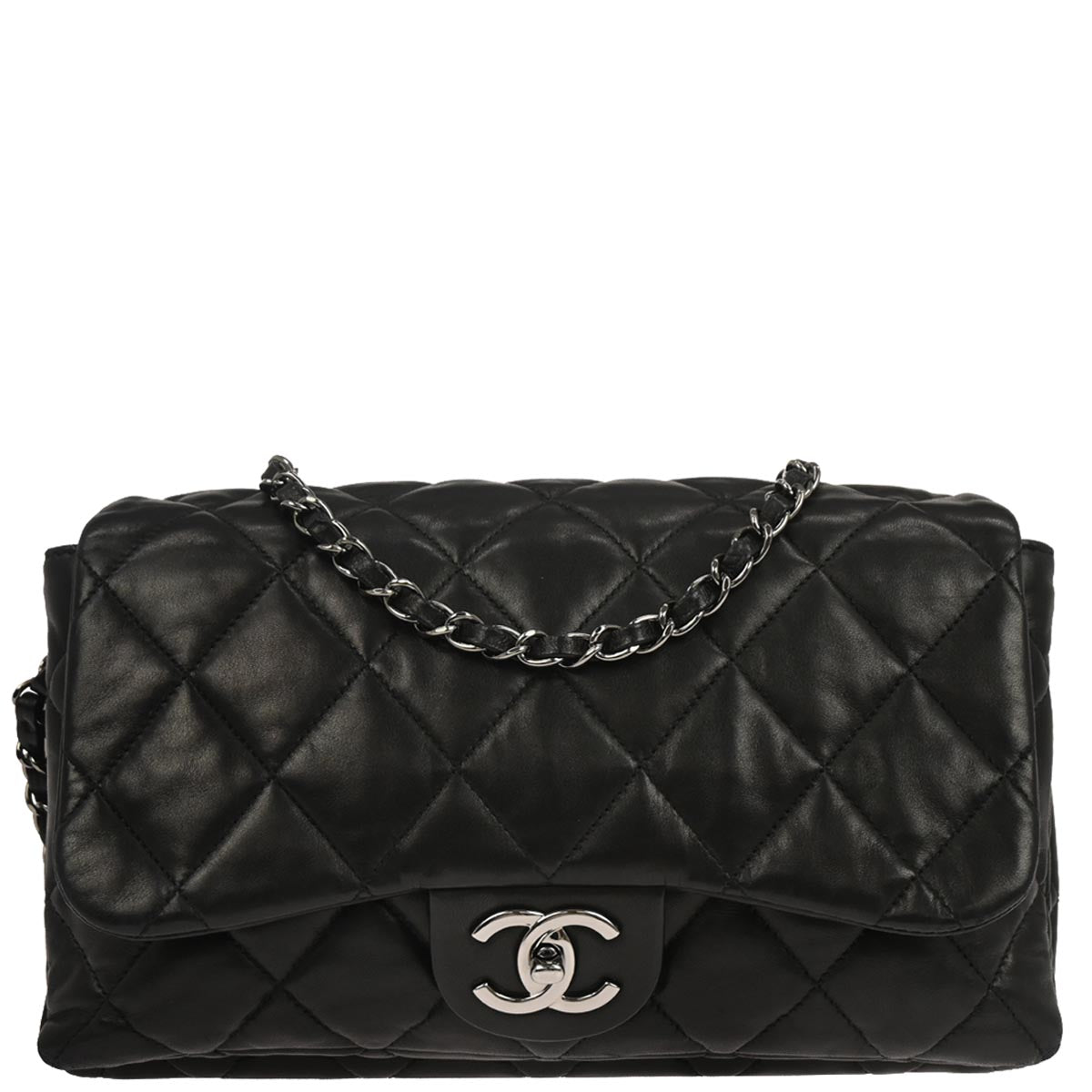 Chanel Black Lambskin Shoulder Bag