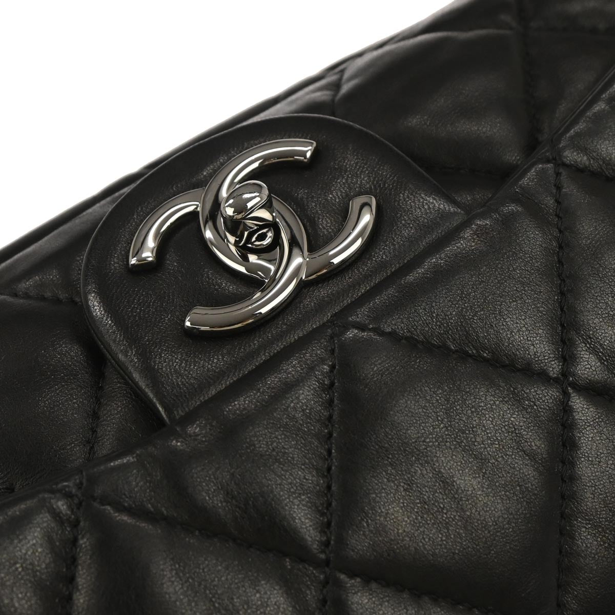 Chanel Black Lambskin Shoulder Bag