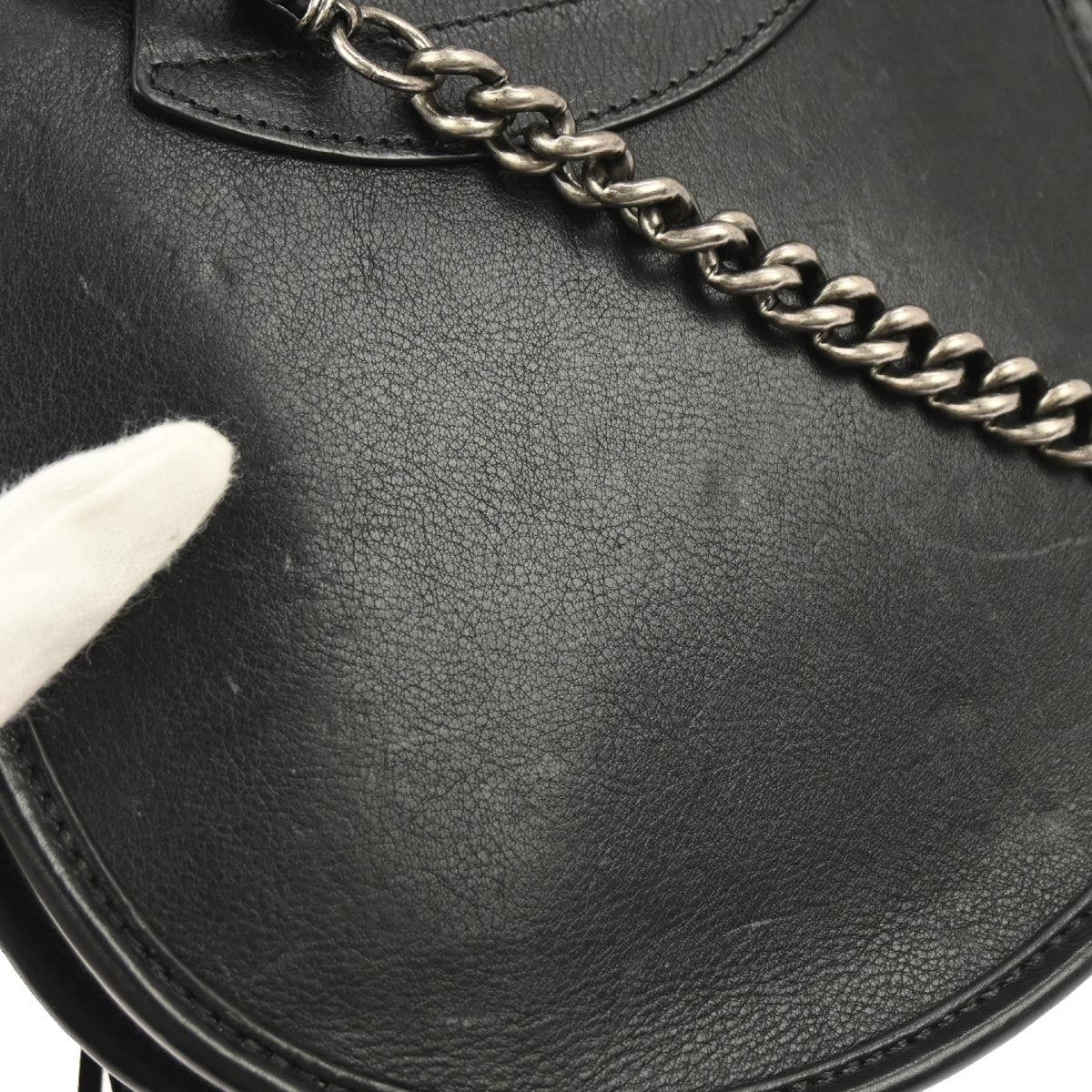 Chanel * Black Pony Hair Paris Edinburgh Saddle Bag Shoulder Bag