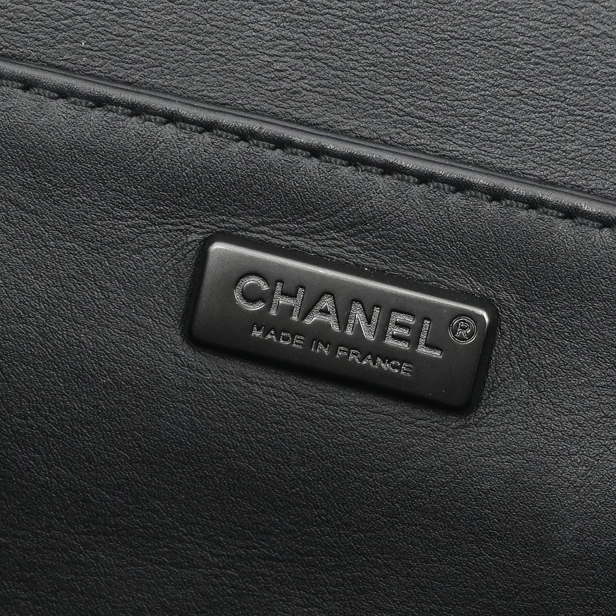 Boy Chanel * Black Python New Medium Shoulder Bag