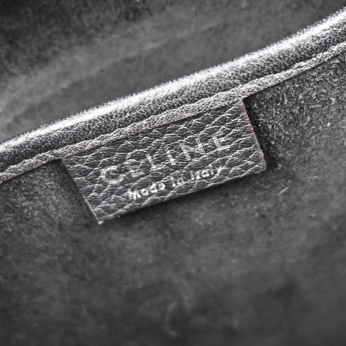 Celine Black Calf Nano Luggage 2way Shoulder Tote Bag