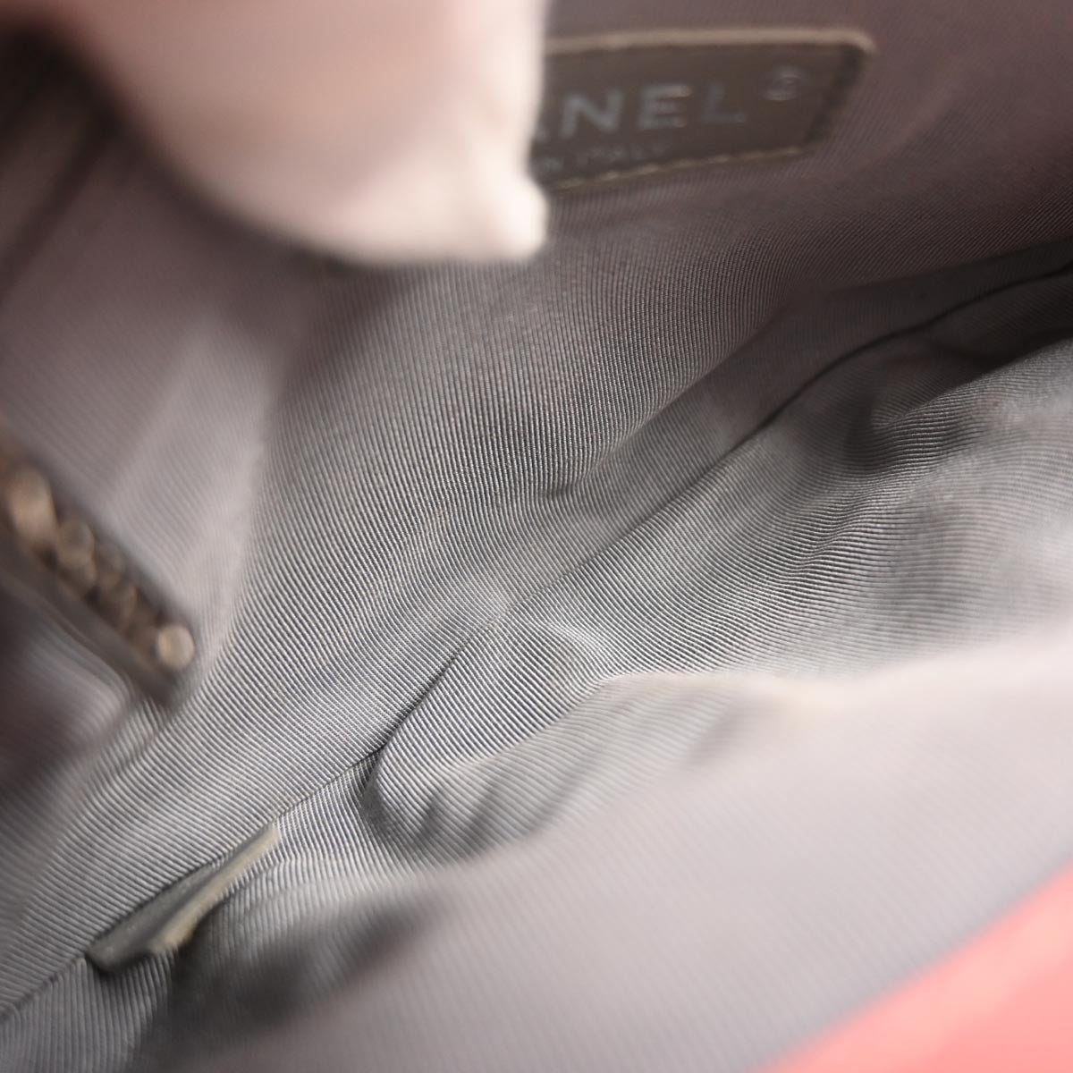 Chanel Pink Calfskin Chain Around Shoulder Bag