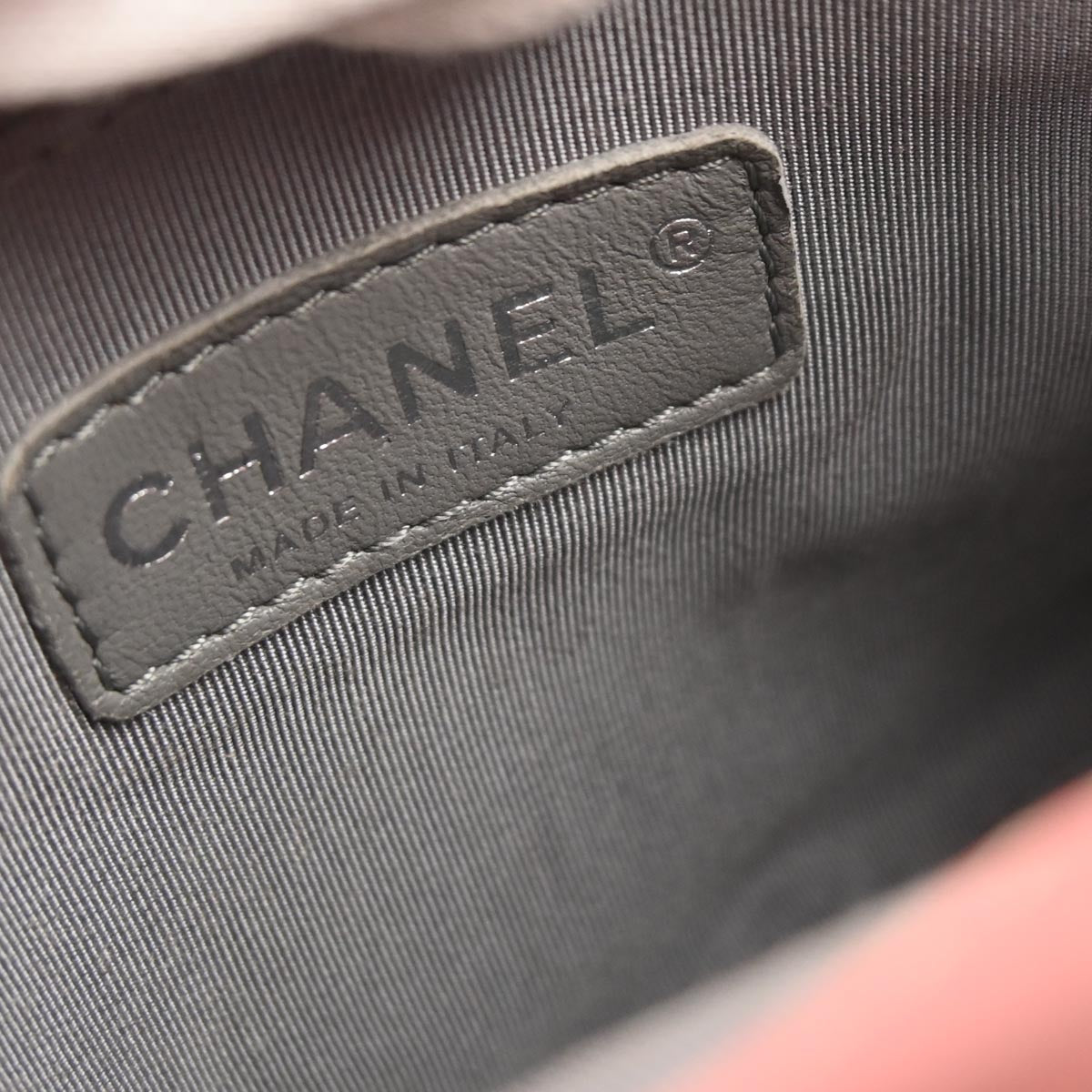 Chanel Pink Calfskin Chain Around Shoulder Bag