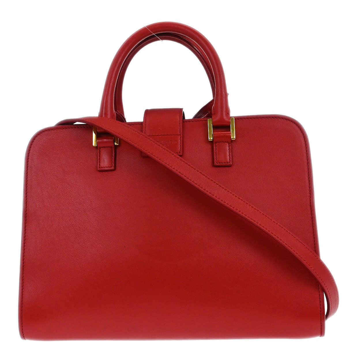Saint Laurent Red Baby Cabas 2way Shoulder Handbag