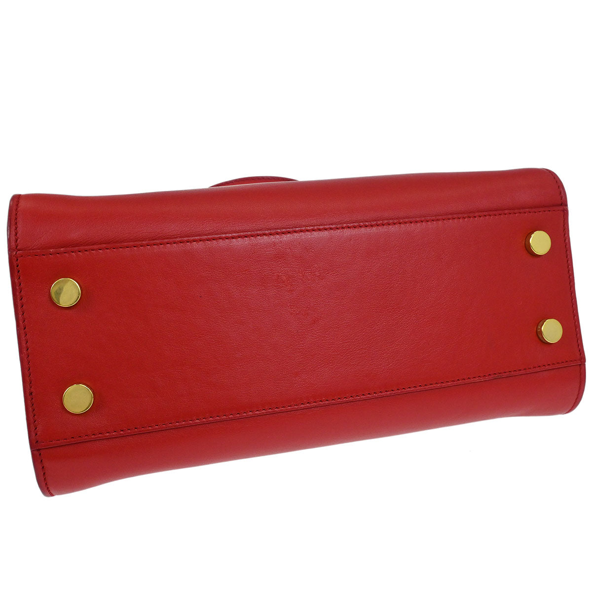 Saint Laurent Red Baby Cabas 2way Shoulder Handbag