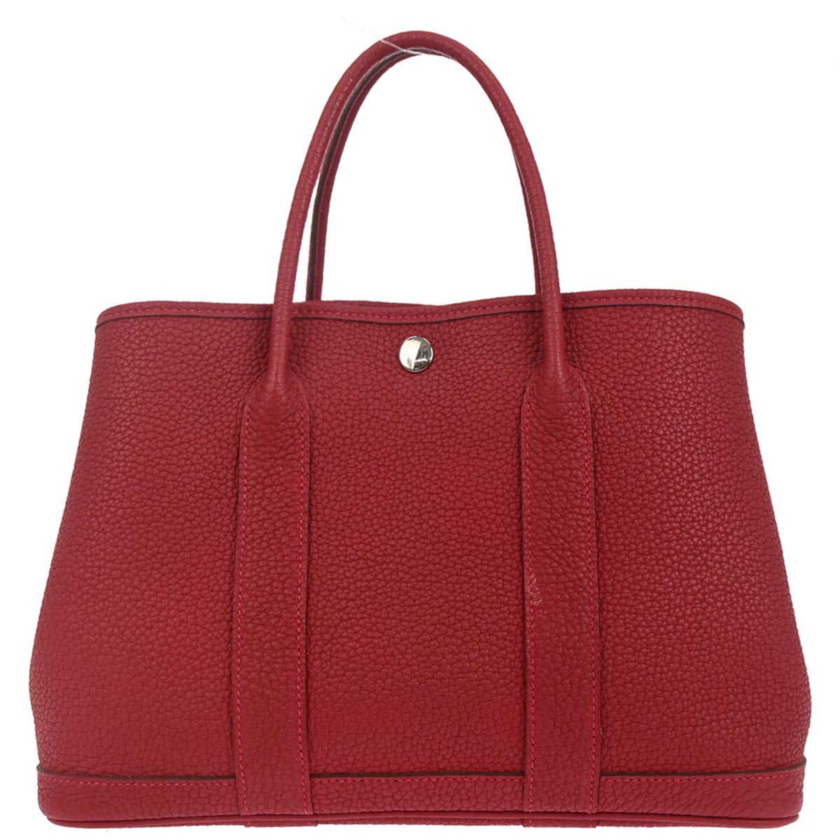 Hermes Rouge Grenade Negonda Garden Party 30 TPM Tote Handbag