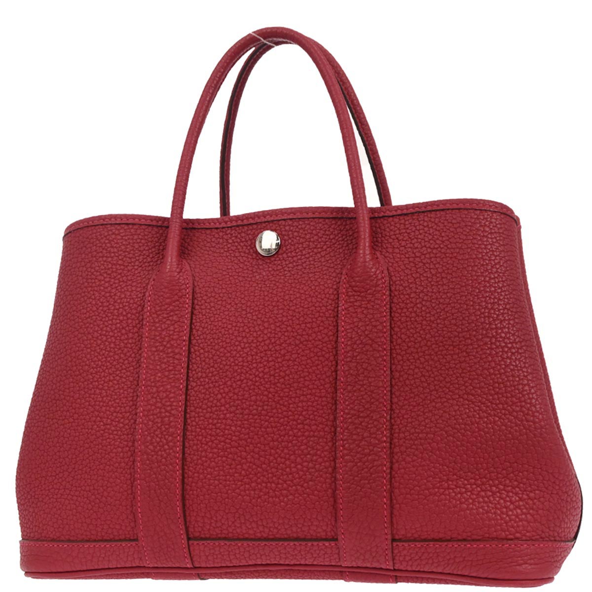 Hermes Rouge Grenade Negonda Garden Party 30 TPM Tote Handbag