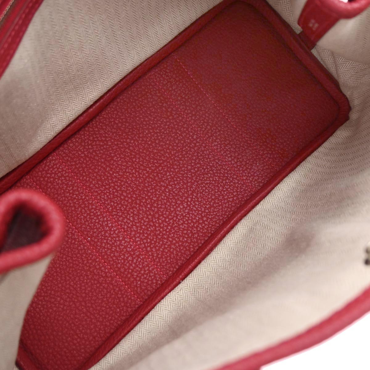 Hermes Rouge Grenade Negonda Garden Party 30 TPM Tote Handbag