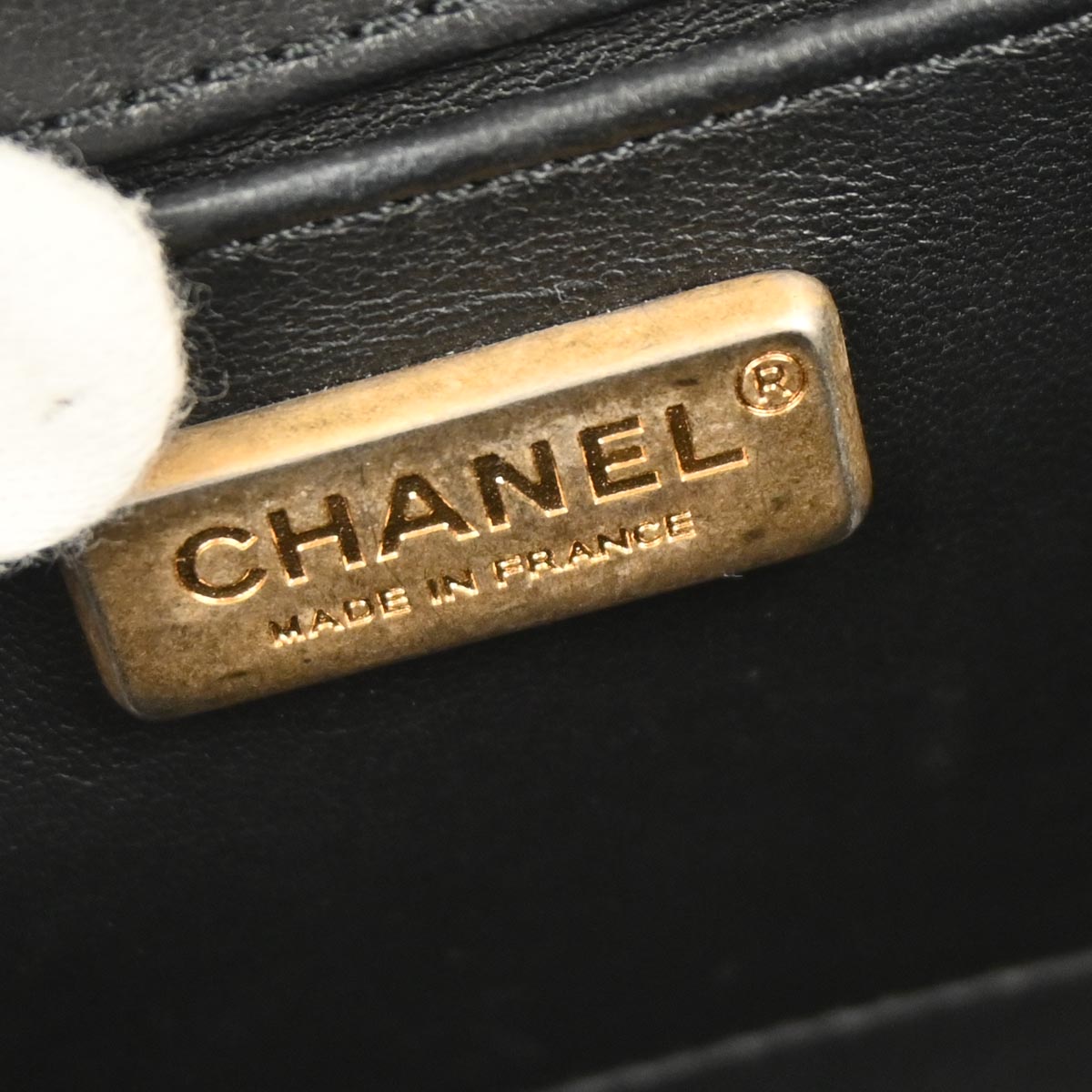 Boy Chanel Black Fur Lambskin Small 2way Shoulder Handbag