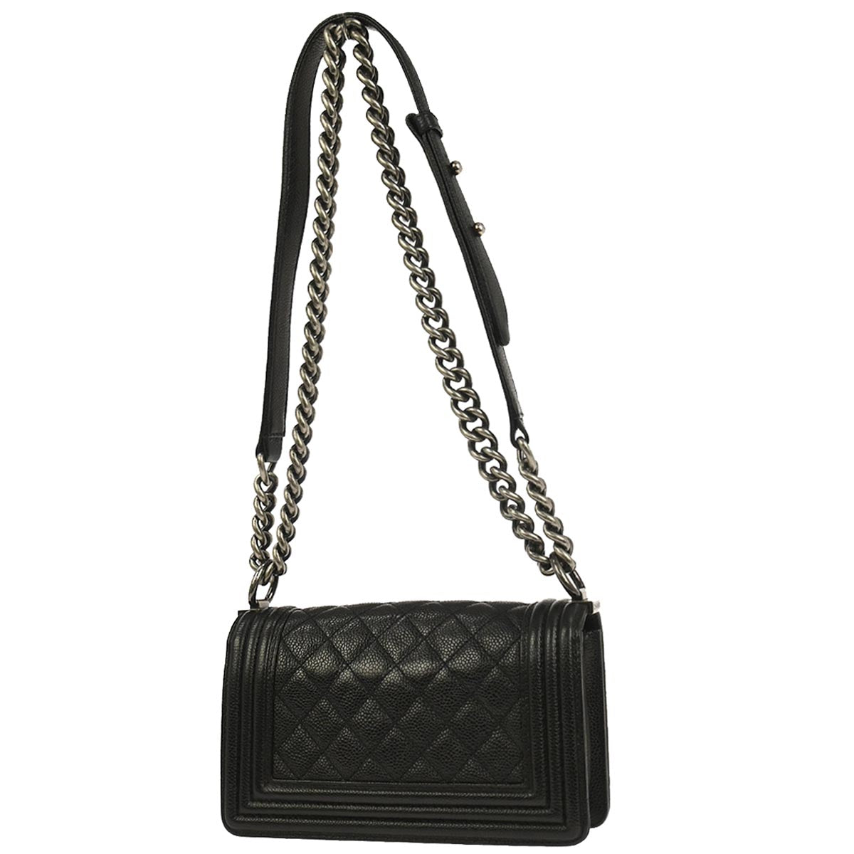Boy Chanel Black Caviar Small Chain Shoulder Bag