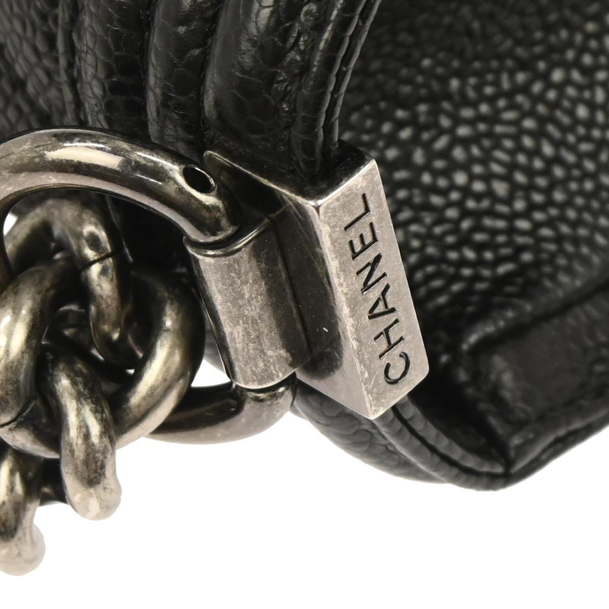 Boy Chanel Black Caviar Small Chain Shoulder Bag