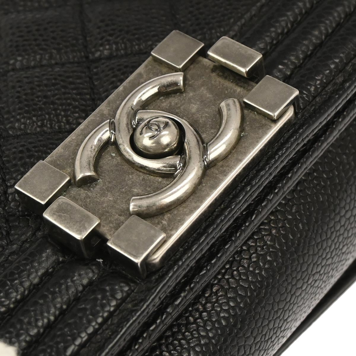 Boy Chanel Black Caviar Small Chain Shoulder Bag