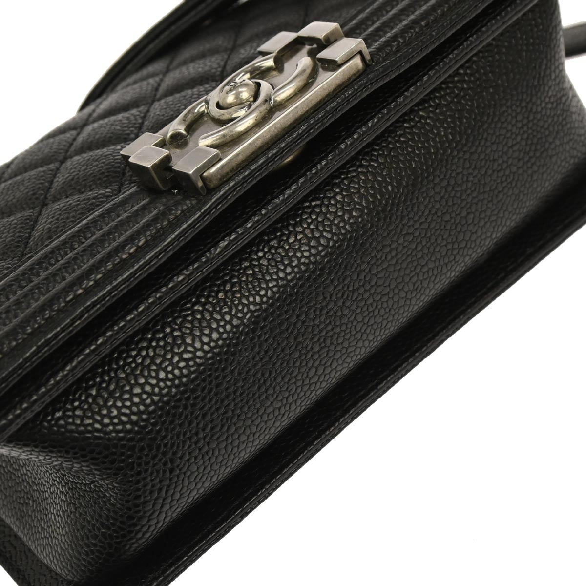 Boy Chanel Black Caviar Small Chain Shoulder Bag