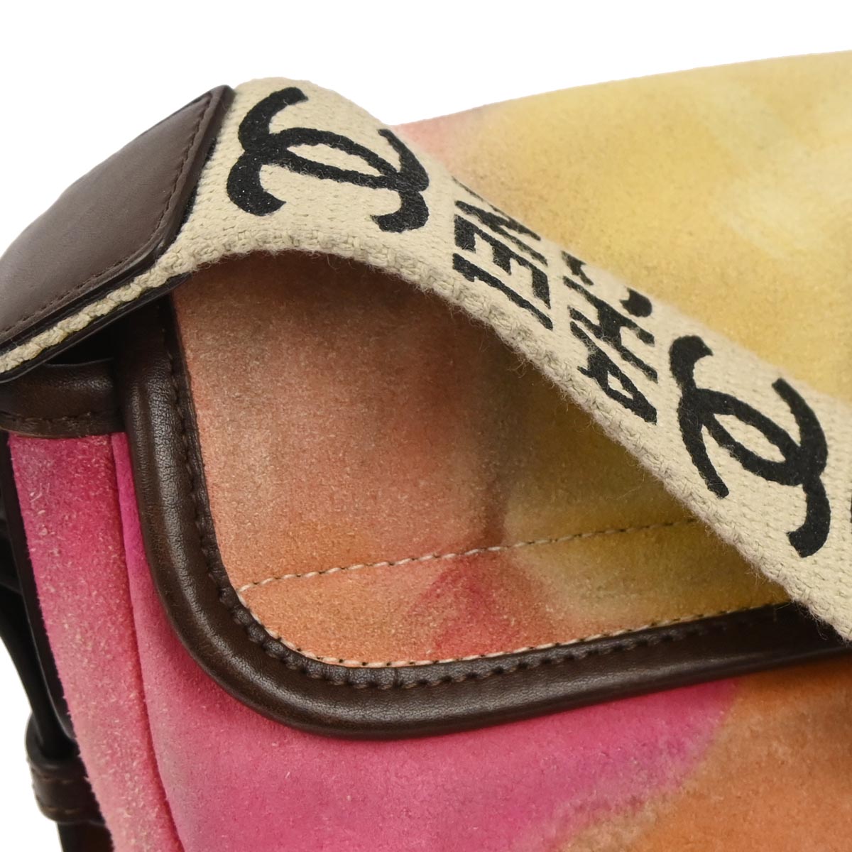 Chanel Multicolor Suede Flower Power Messenger Bag