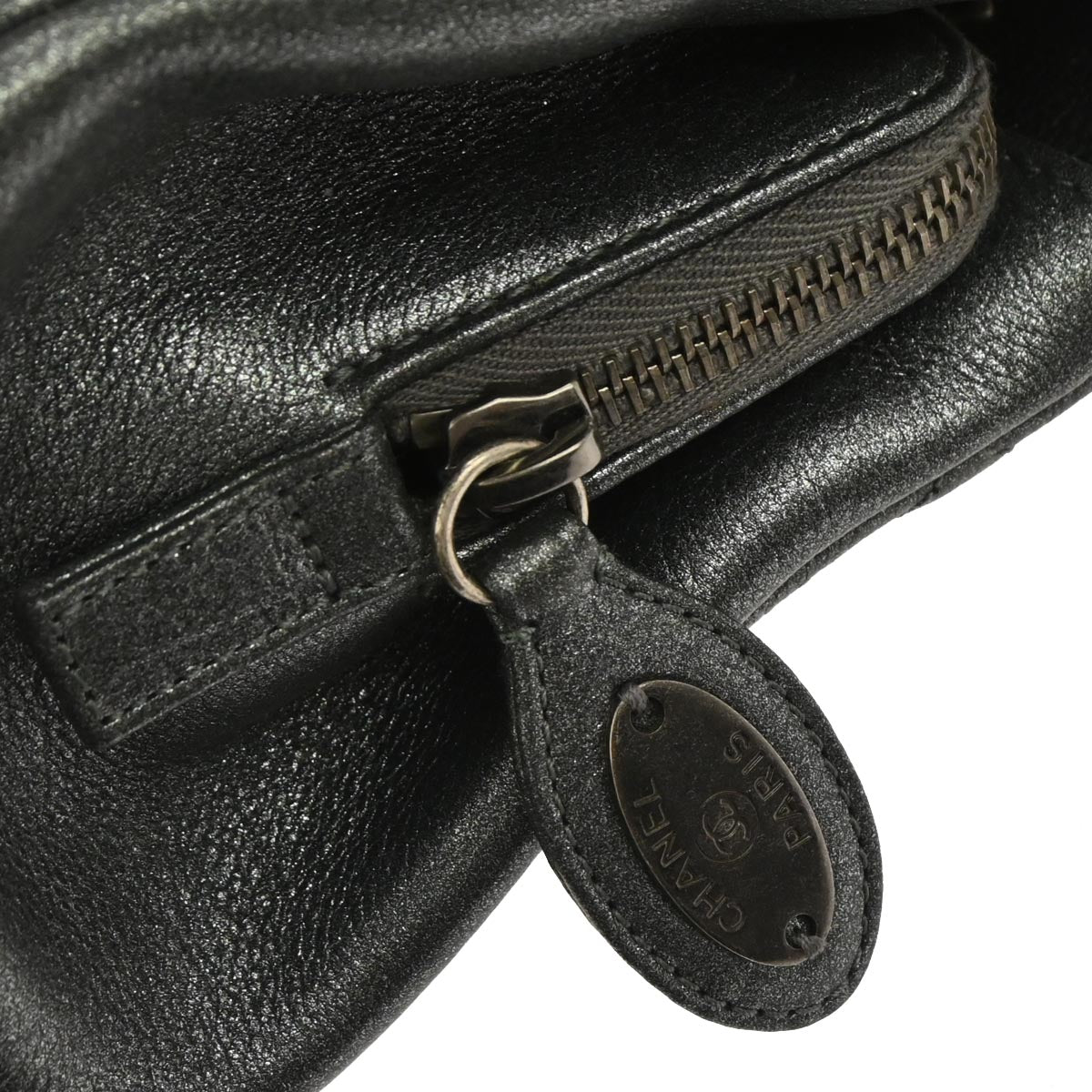 Chanel Metallic Blue Calfskin Paris-Salzburg CC Eyelet Tote Bag