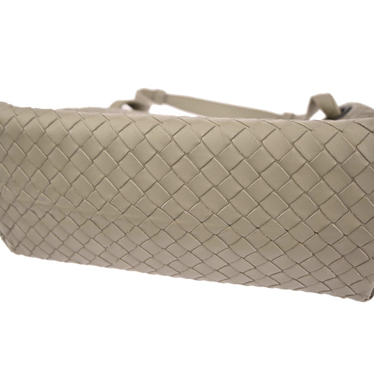 Bottega Veneta Gray Lambskin Intrecciato Tote Bag