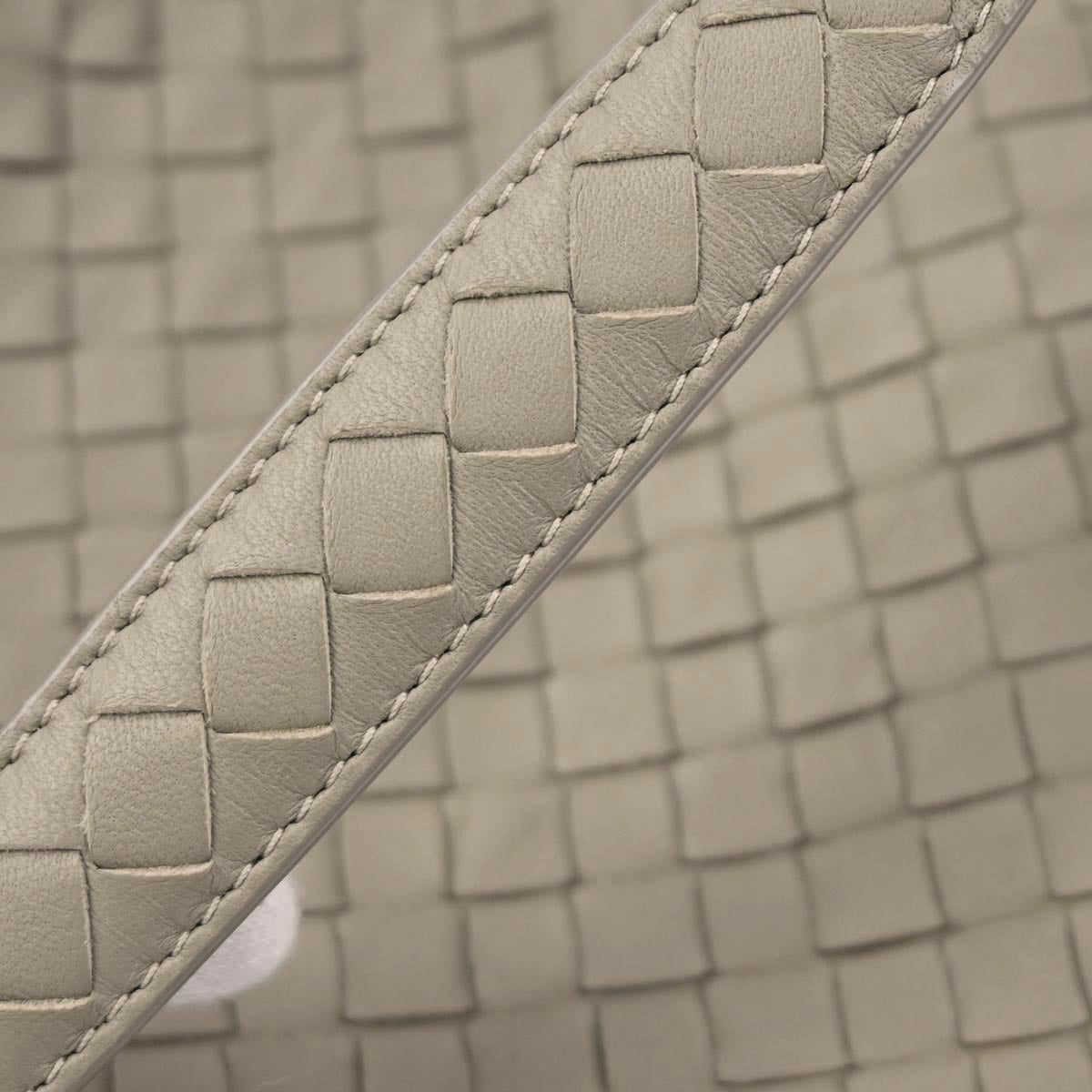 Bottega Veneta Gray Lambskin Intrecciato Tote Bag