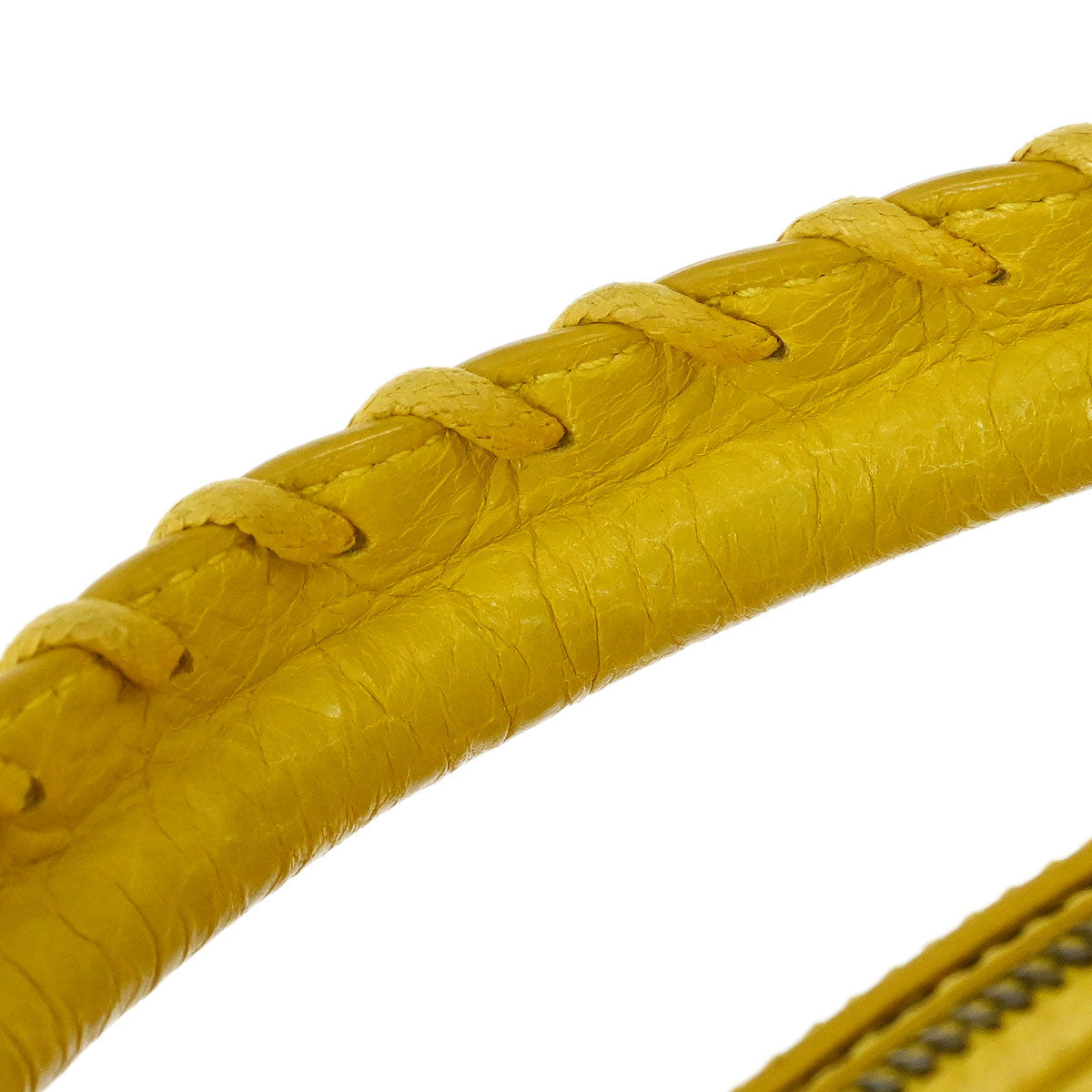 Balenciaga Yellow Lambskin Classic City 2way Shoulder Handbag