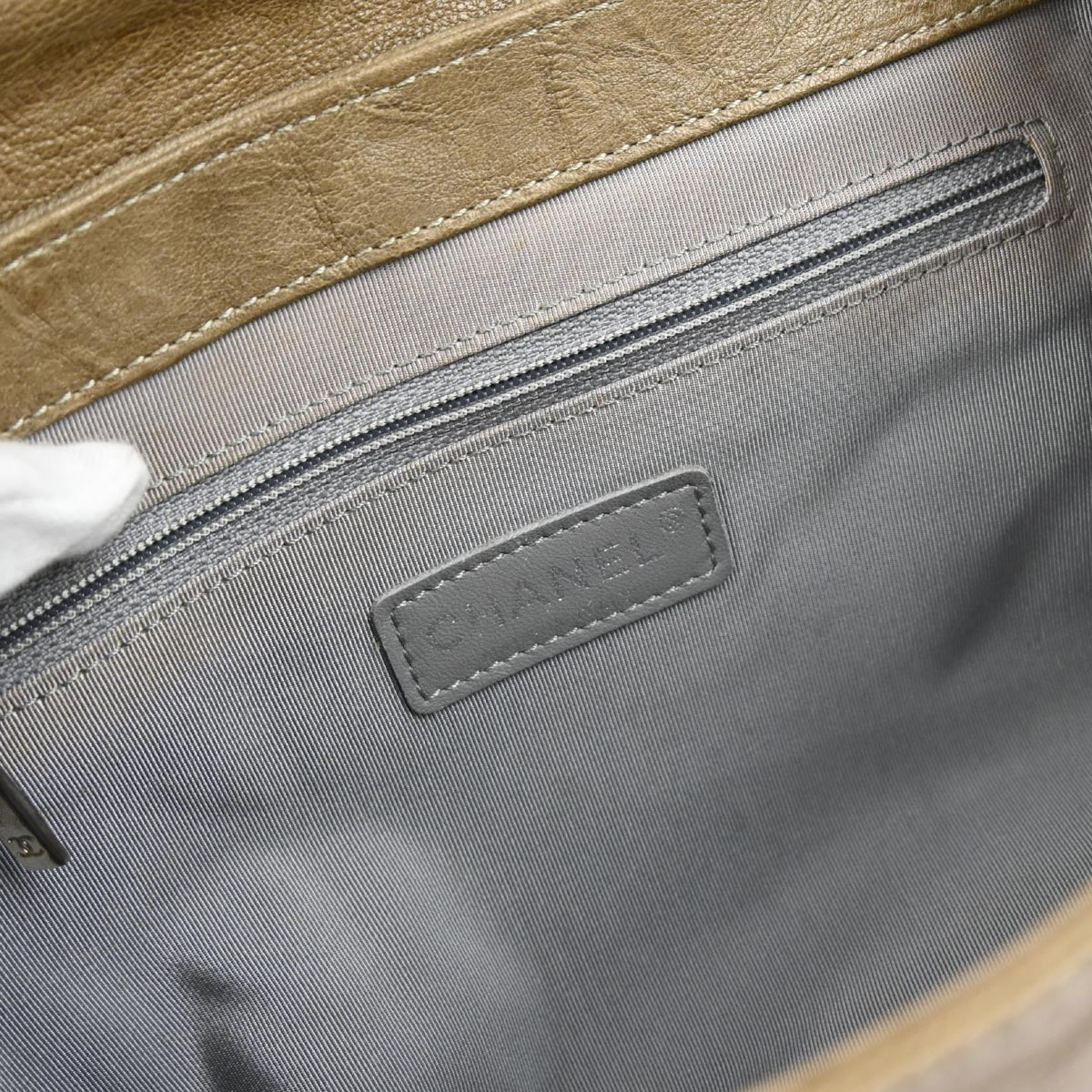 Chanel Brown Calfskin Chain Around Shoulder Bag