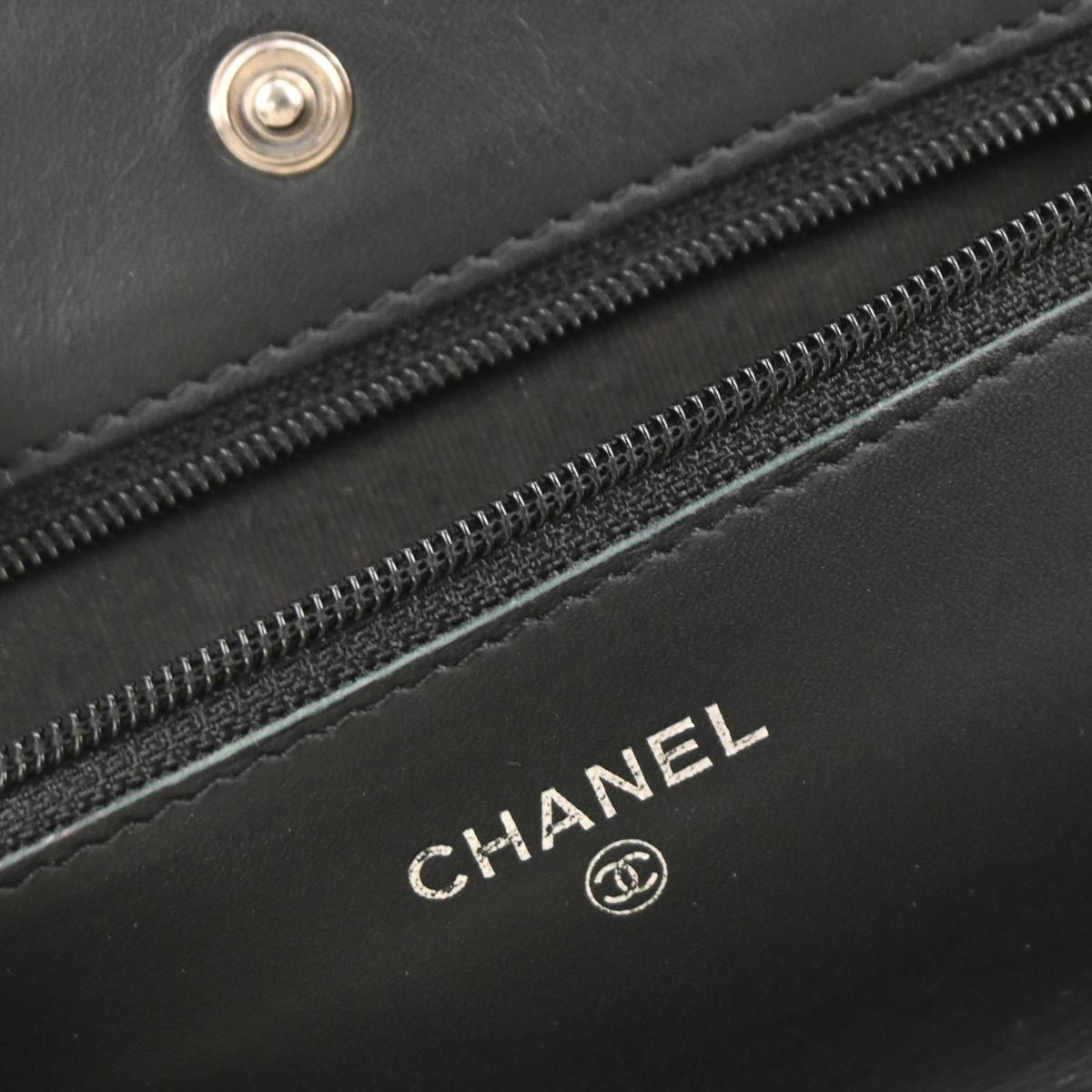 Chanel Black Caviar Skin Timeless WOC Wallet on Chain Bag