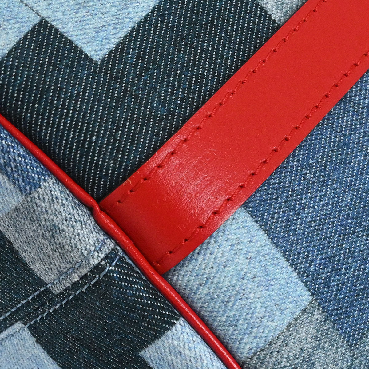 Louis Vuitton Denim Square Patchwork Speedy Bandouliere 30 2way Shoulder Handbag M45041