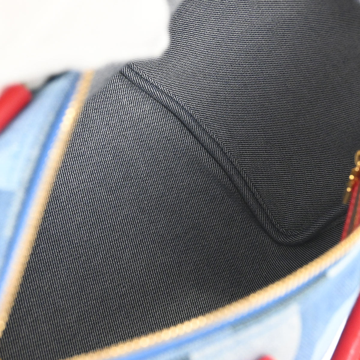 Louis Vuitton Denim Square Patchwork Speedy Bandouliere 30 2way Shoulder Handbag M45041