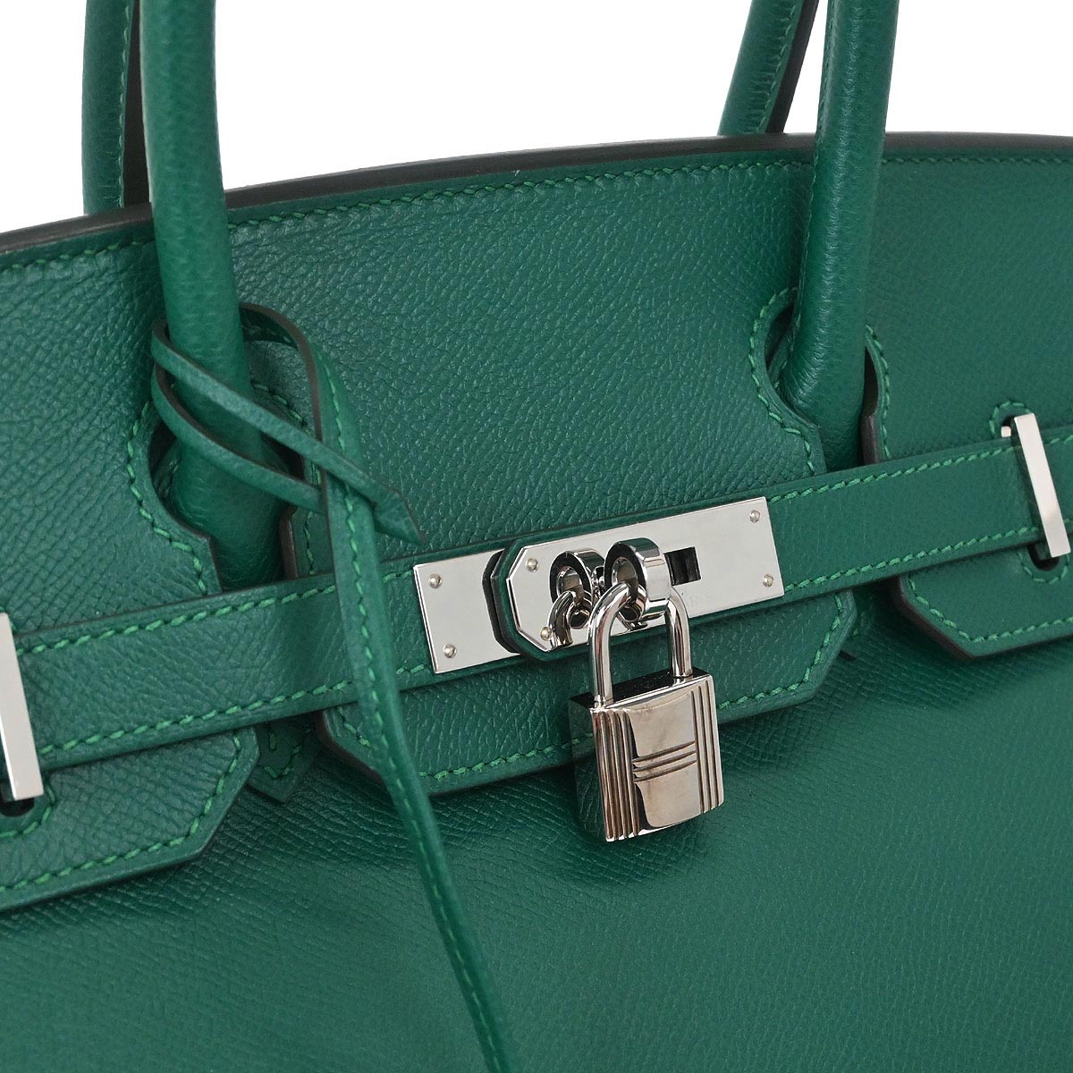Hermes Malachite Epsom Birkin 30 Handbag