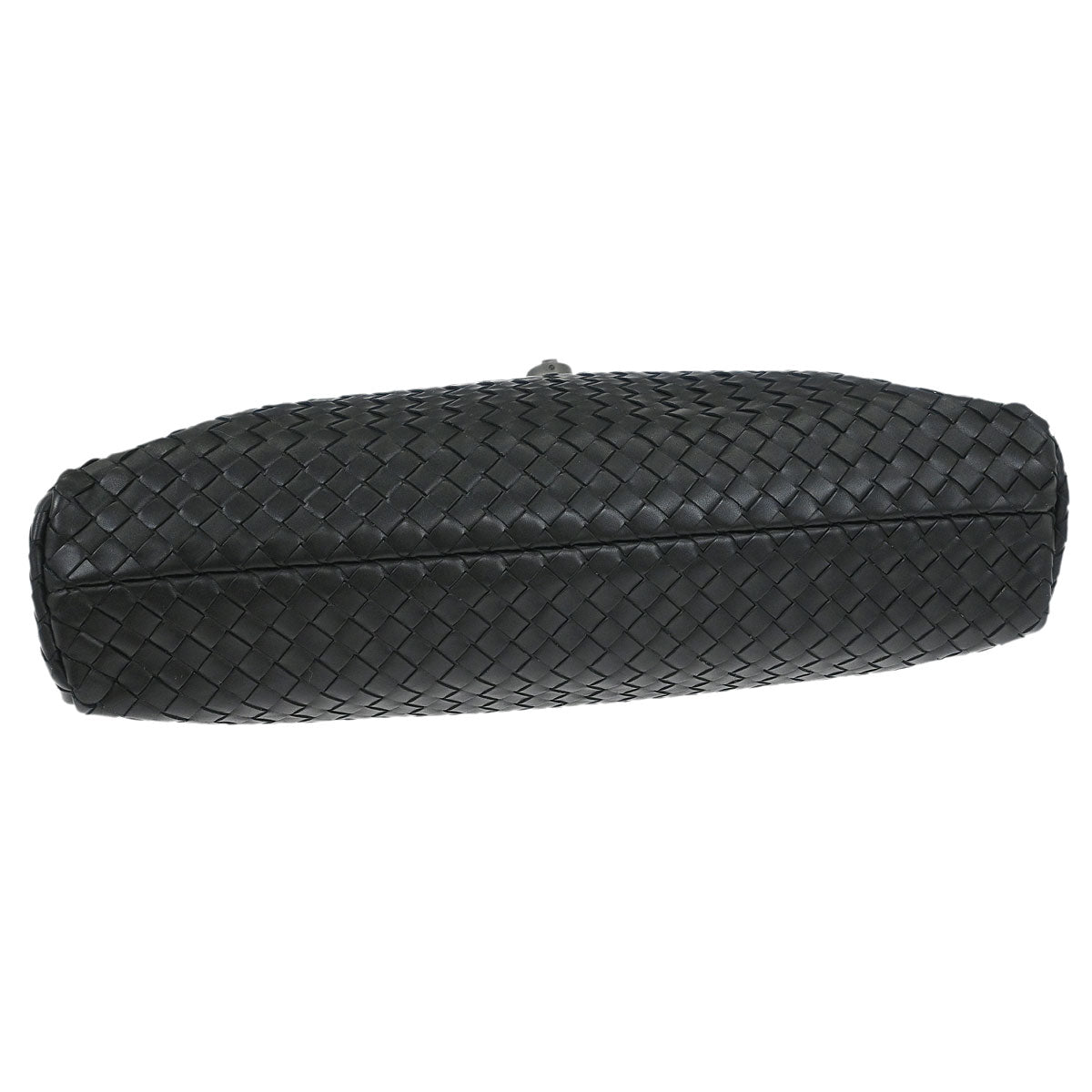Bottega Veneta Black Calfskin Intrecciato Briefcase Handbag