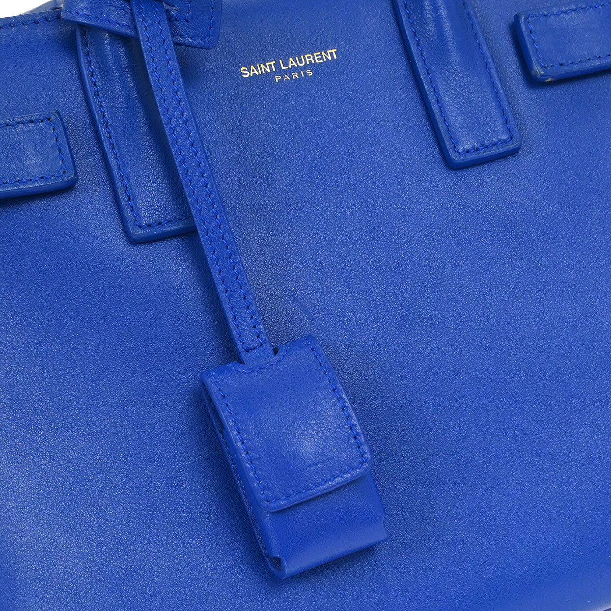 Saint Laurent Blue Sac de Jour Nano 2way Shoulder Handbag
