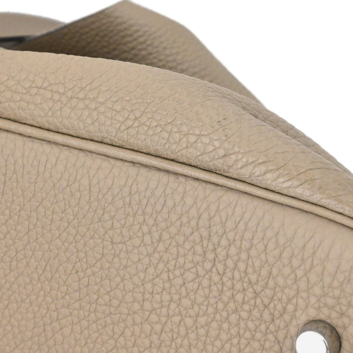 Hermes Tourterelle Gray Taurillon Clemence Picotin Lock TGM