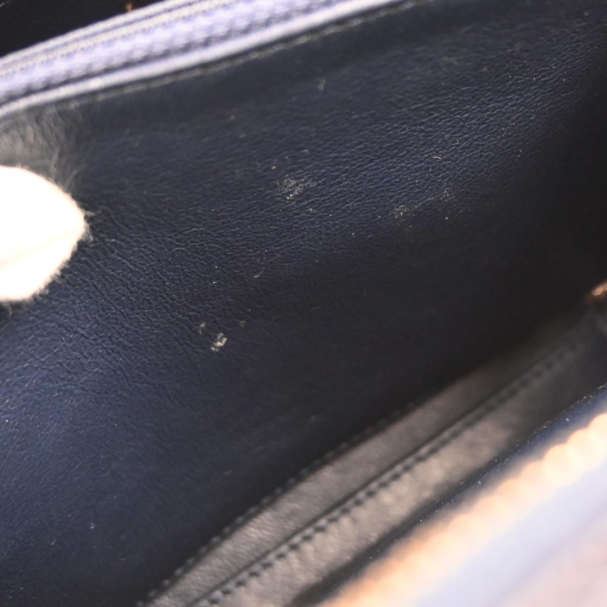 Chanel Navy Caviar CC Filigree 2way Vanity Shoulder Handbag