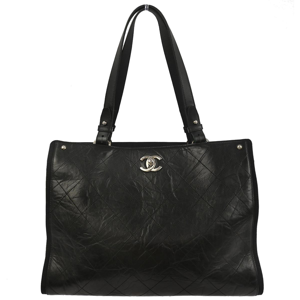 Chanel Black Calfskin Tote Bag
