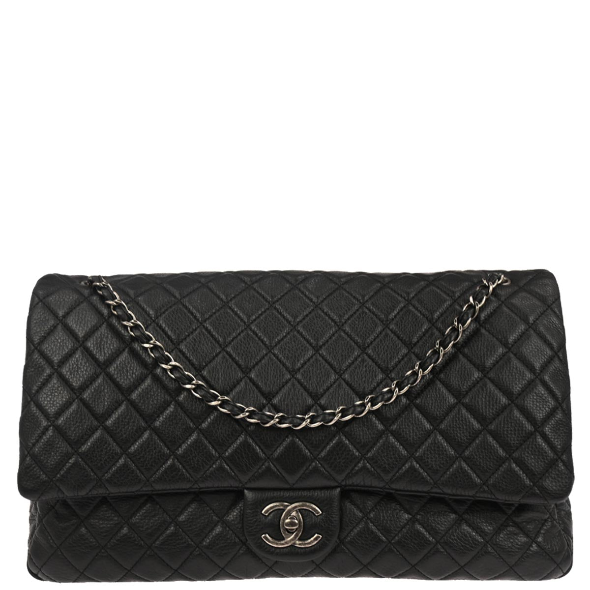 Chanel Black Calfskin XXL Flap Bag