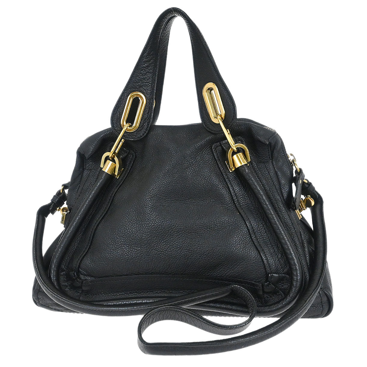 Chloe Black Paraty 2way Shoulder Handbag