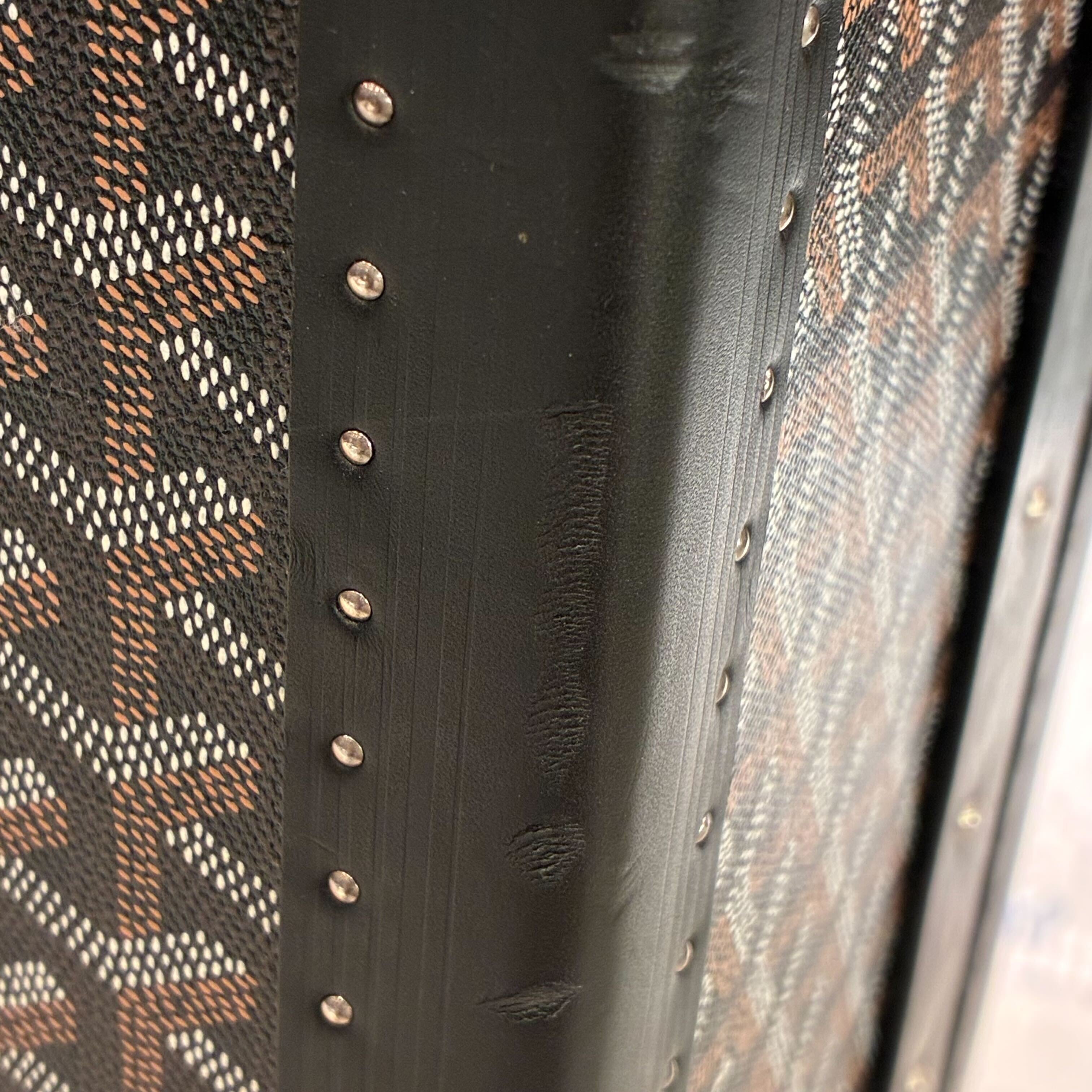 Goyard 2012 Black Grand Hotel Trunk Luggage Suitcase