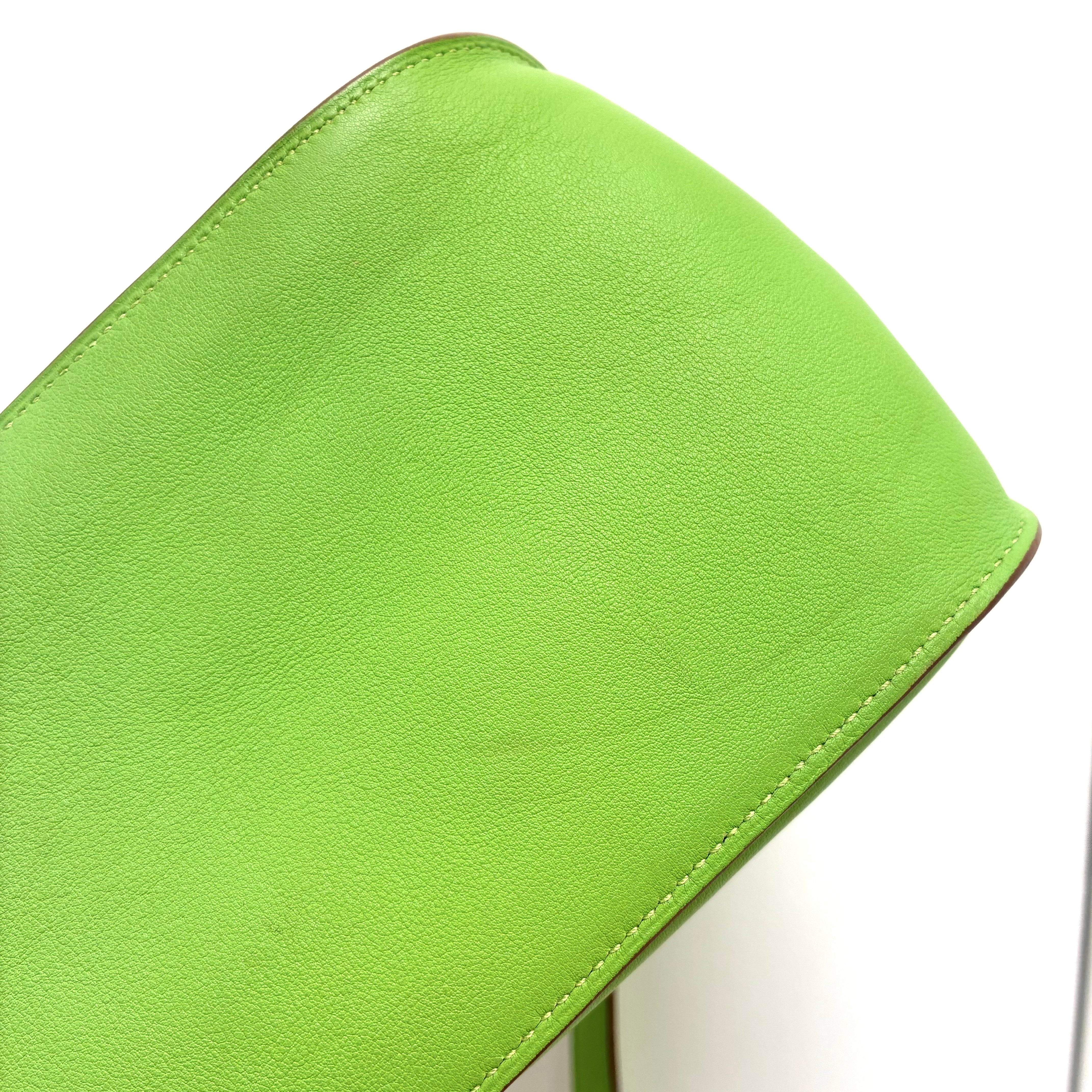 Hermes Apple Green Swift Jypsiere 28 Shoulder Bag