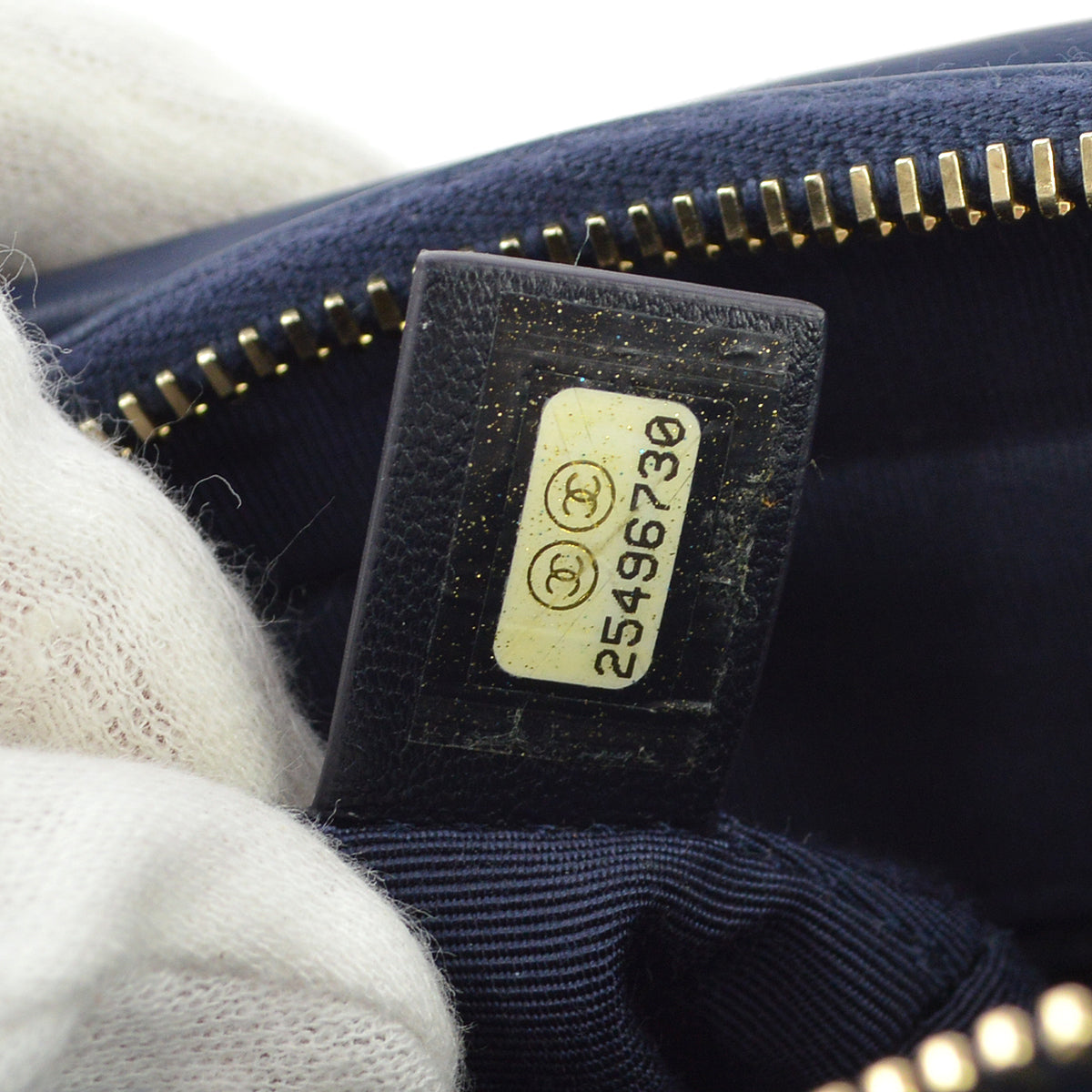 Chanel 2018 Blue Tweed Calfskin Gabrielle Shoulder Bag