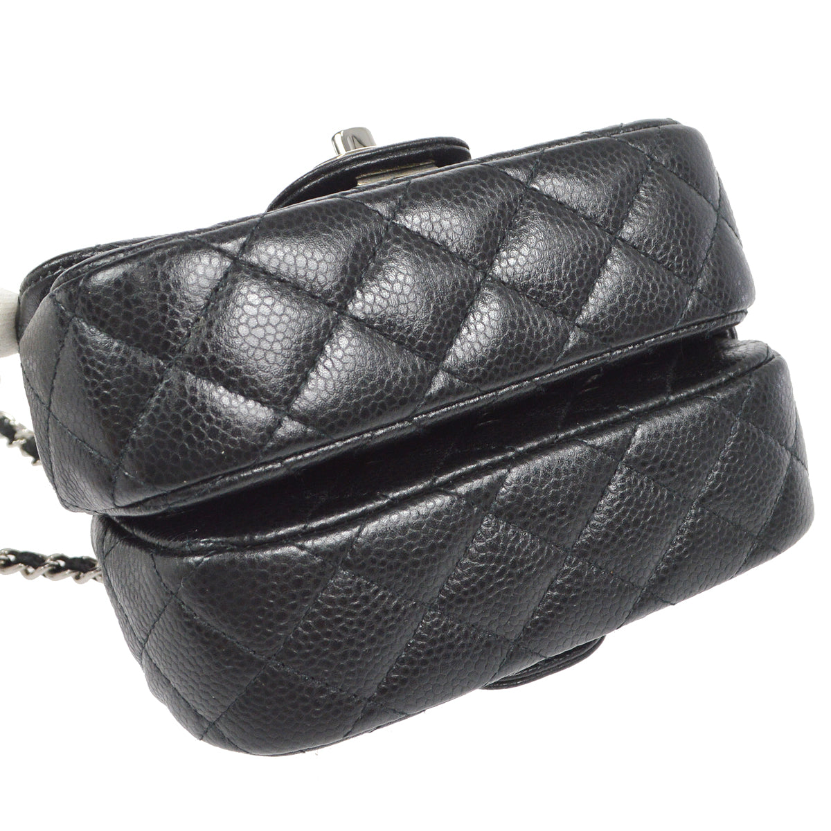 Chanel 2011 Black Caviar Twin Classic Flap Shoulder Bag